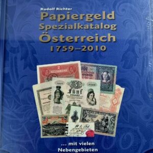 Katalog bankovek Rakouských zemi v období 1759- 2010.