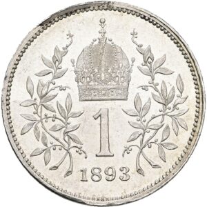 1 Koruna 1893 b.z. František Josef I.