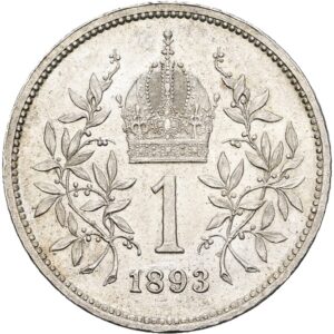 1 Koruna 1893 b.z. František Josef I.