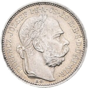 Stříbrná 1 koruna 1896 k.b, František Josef I.