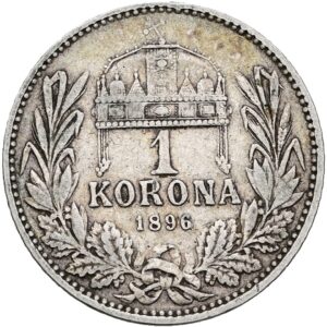 1 Koruna 1896 K.b, František Josef I.