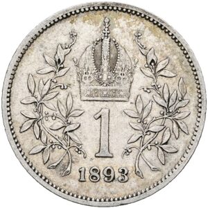 1 Koruna 1893 b.z., František Josef I.