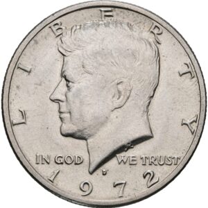 1/2 Dolar 1972 D, Kennedy half Dollar