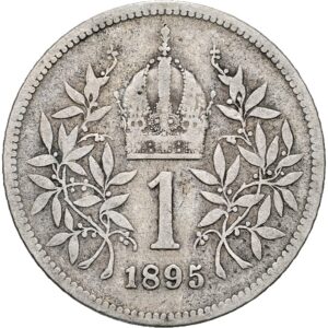 1 koruna 1895 bz, František Josef I.