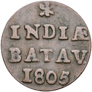 1Duit Batavia 1805, Batávská Republika.