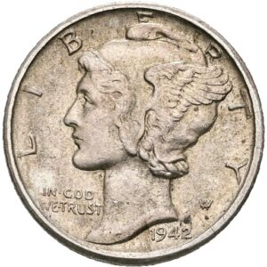 1 Dime 1942 D, USA