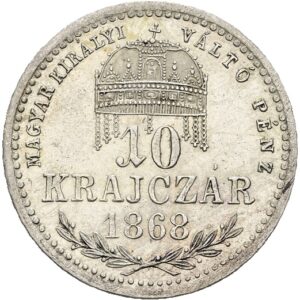 Stříbrný 10 Krejcar 1868 k.b. František Josef I.