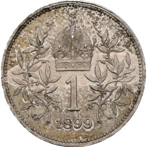 1 Koruna 1899 bz, František Josef I.