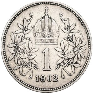 1 Koruna 1902 bz, František Josef I.