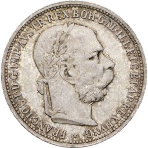 1 Koruna 1893 bz, František Josef I.