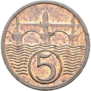 5 Haléř 1938