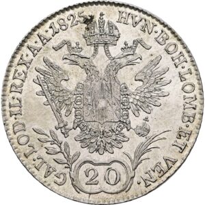 20krejcar 1825 A, František II. / I./