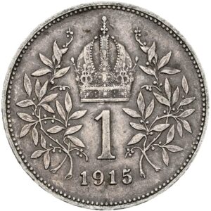 1 Koruna 1915 bz., František Josef I.