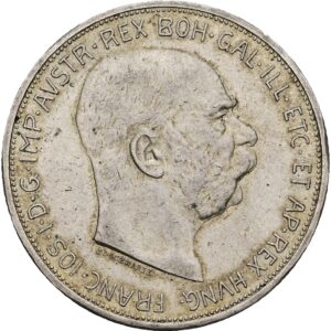 Stříbrná 5koruna 1909 Schwartz ,František Josef I.