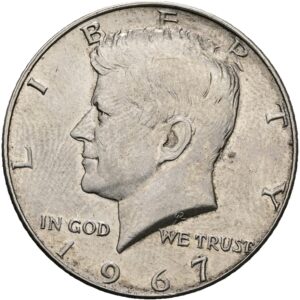 1/2 Dolar 1967, Kennedy half Dollar