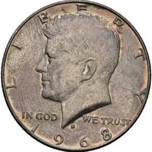 1/2 Dolar 1968 D, Kennedy half Dollar