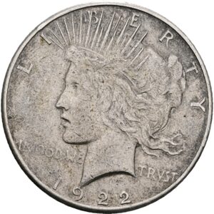 Peace Dollar 1922 S