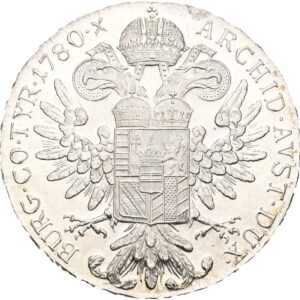 Stříbrný Levantský tolar 1780  Proof/Proof ,s.f. Marie Terezie - novoražba