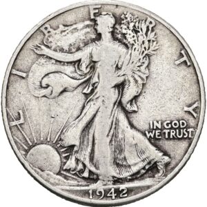 1/2 Dollar , Walking Liberty Half Dollar 1942