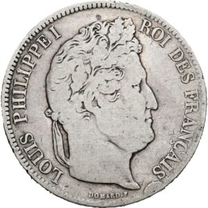 5 Frank 1833 MA, Louis Philippe I.