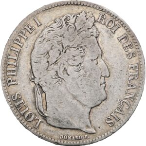 5 Frank 1833 W, Louis Philippe I.