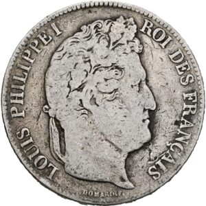 5 Frank 1833 A , Louis Philippe I.