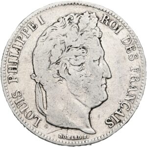 5 Frank 1837 W, Louis Philippe I.