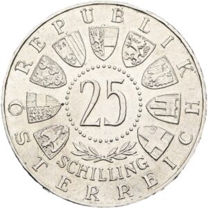 25 Schilling 1958 ,Auer von Welsbach