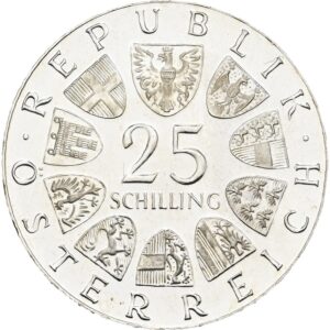 25 Schilling  1973 Proof / Proof , Max Reinhardt