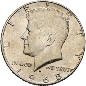 1/2 Dolar 1968 D, Kennedy half Dollar