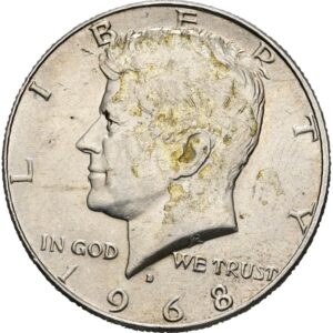 1/2 Dolar 1968 D, Kennedy half Dollar