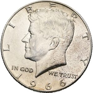 1/2 Dolar 1966, Kennedy half Dollar