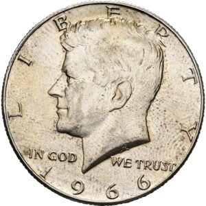 1/2 Dolar 1966, Kennedy half Dollar