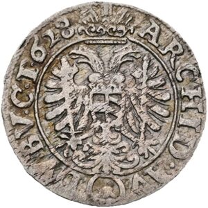 3 krejcar 1628 , Vratislav , Ferdinand II.