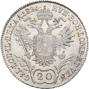 20 krejcar 1826 A, František II. (I).