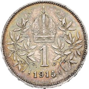 1 Koruna 1915 bz., František Josef I.