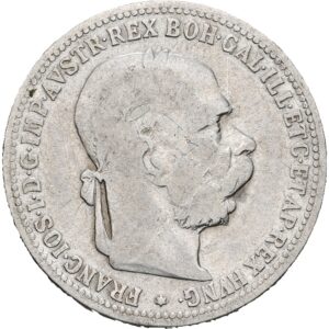 1 Koruna 1893 bz., František Josef I.