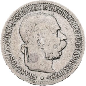 1 Koruna 1893 bz., František Josef I.