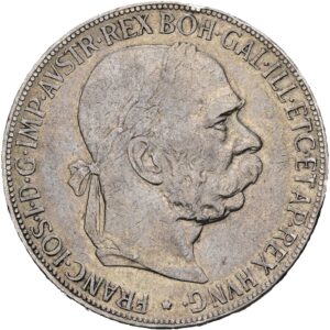 Stříbrná 5koruna 1907 ,František Josef I.