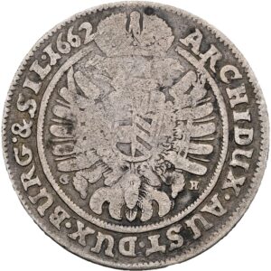 15 krejcar 1662 , Vratislav- Slezsko, Leopold I.