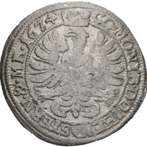 6 krejcar 1674, vévodství Württemberg ,Silvius II Frederick ( 1664-1697 )