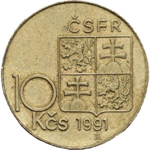 10 koruna 1991 , M.R. Štefánik