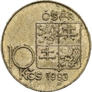 10 koruna 1993, TGM. var. D.