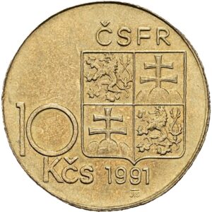 10 koruna 1991 , M.R. Štefánik