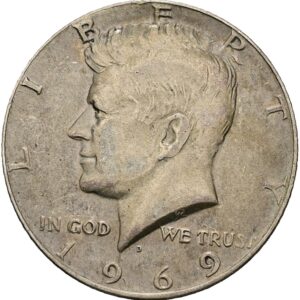 1/2 Dolar 1969, Kennedy half Dollar