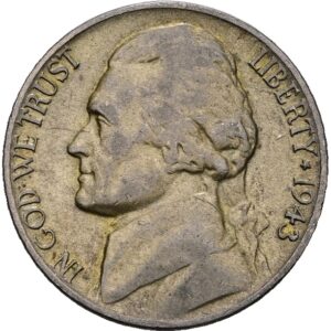 5 cent 1943 P , Thomas Jefferson