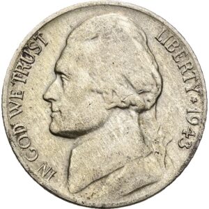 5 cent 1943 P , Thomas Jefferson