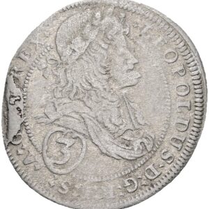 3 krejcar 1693 , Vídeň , Leopold I.