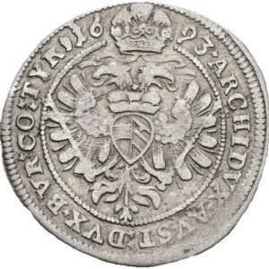 3 krejcar 1693 , Vídeň , Leopold I.