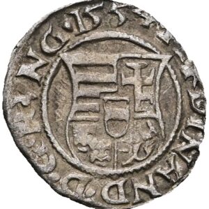 Denár 1554 KB, Ferdinand I.